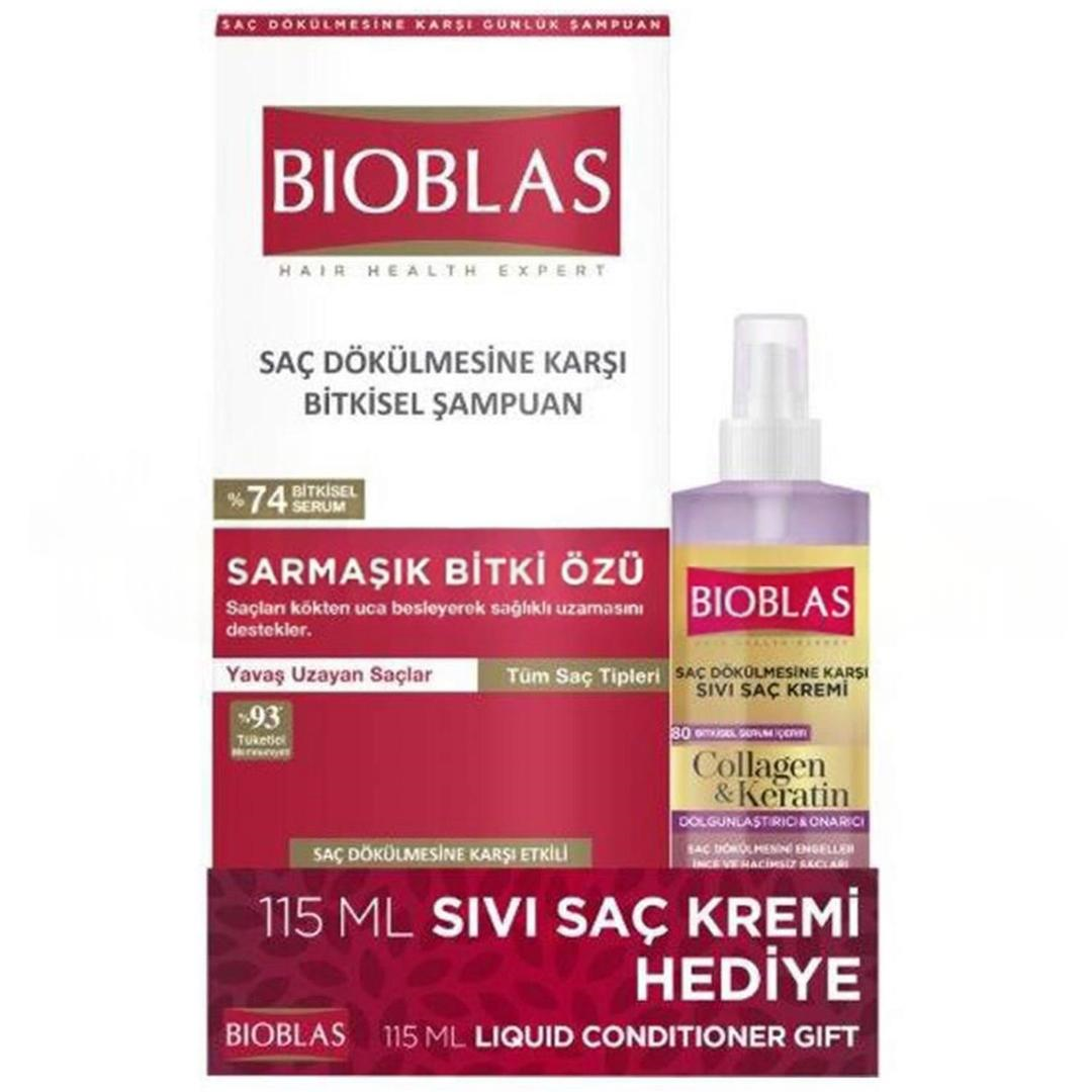 Bioblas Sarmaşık Bitki Özü Şampuan 360 ml + Saç Kremi 115 ml