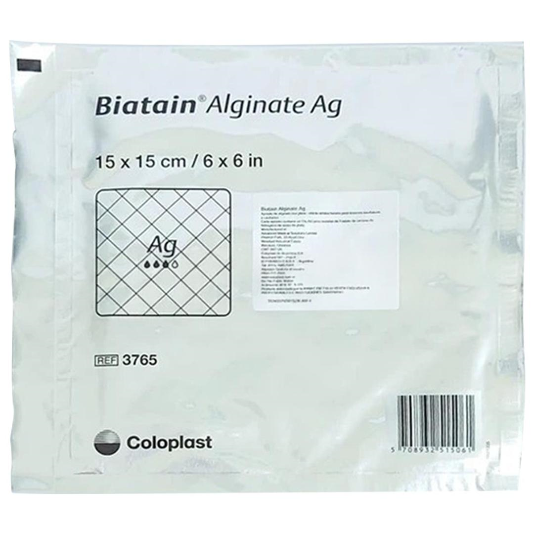 Coloplast Biatin Alginate Ag 3765 Gümüş Yara Örtüsü 15x15 cm