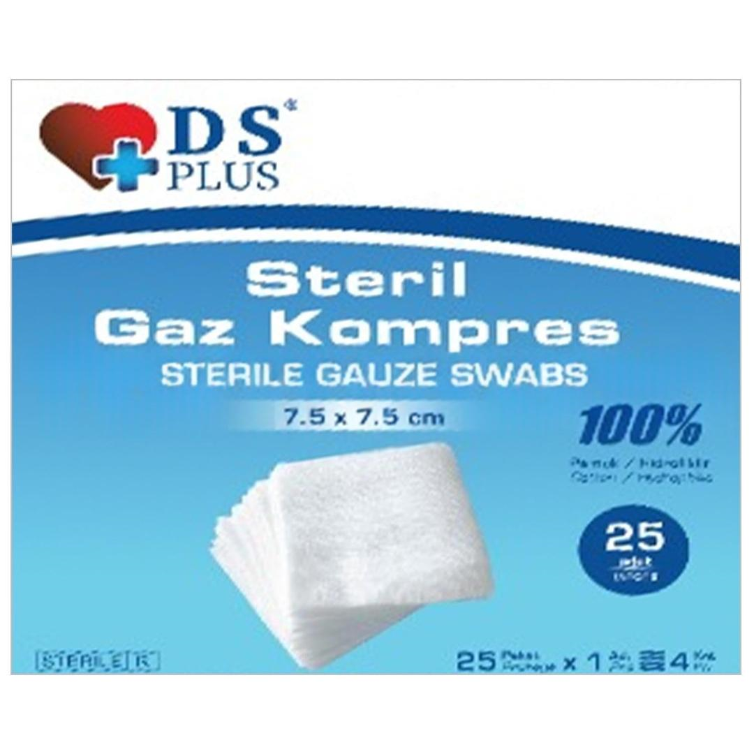 Ds Plus Steril Gaz Kompres 7,5x7,5 cm 25'li - Eski Ambalaj