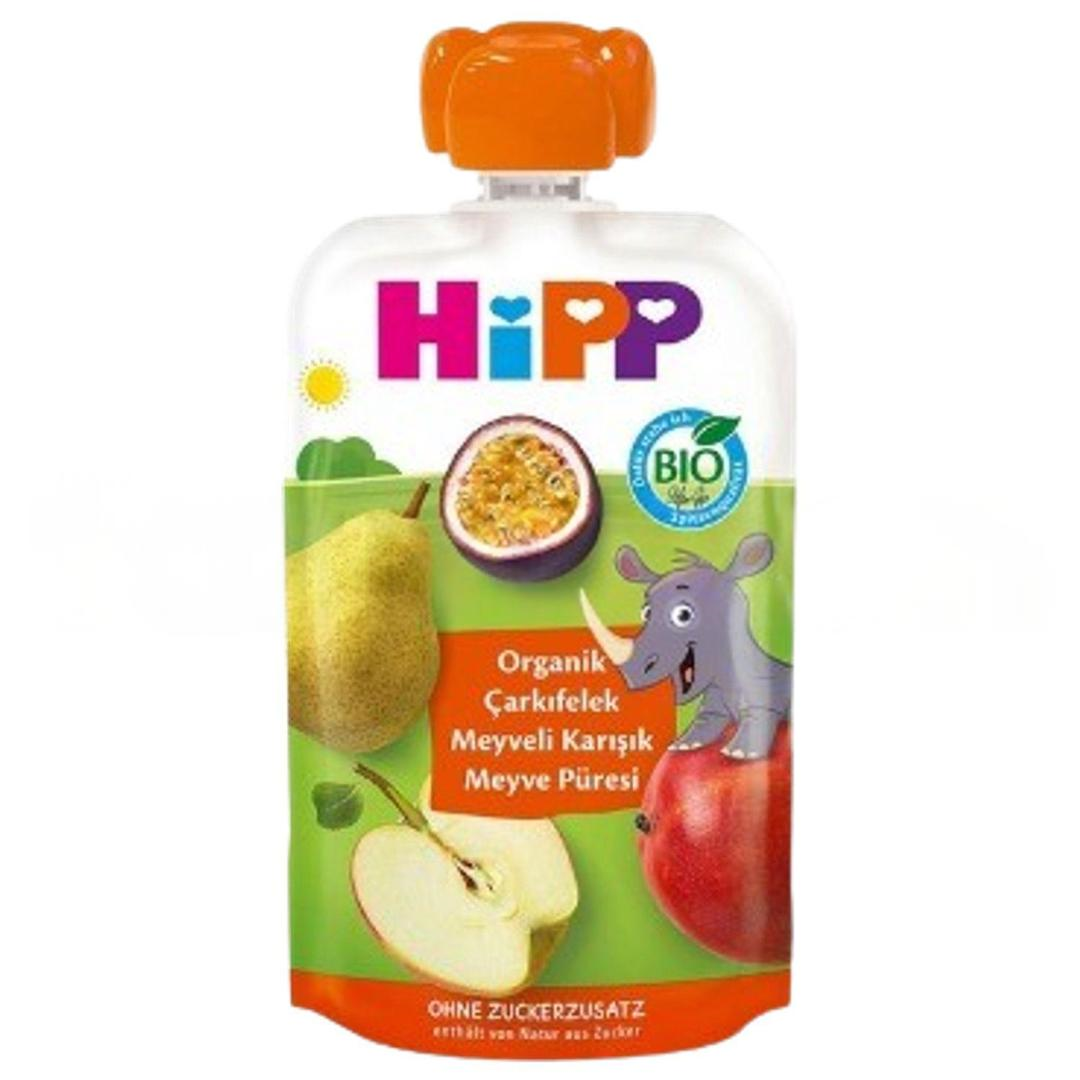 Hipp Organik Çarkıfelek Meyveli Karışık Meyve Püresi 100 gr