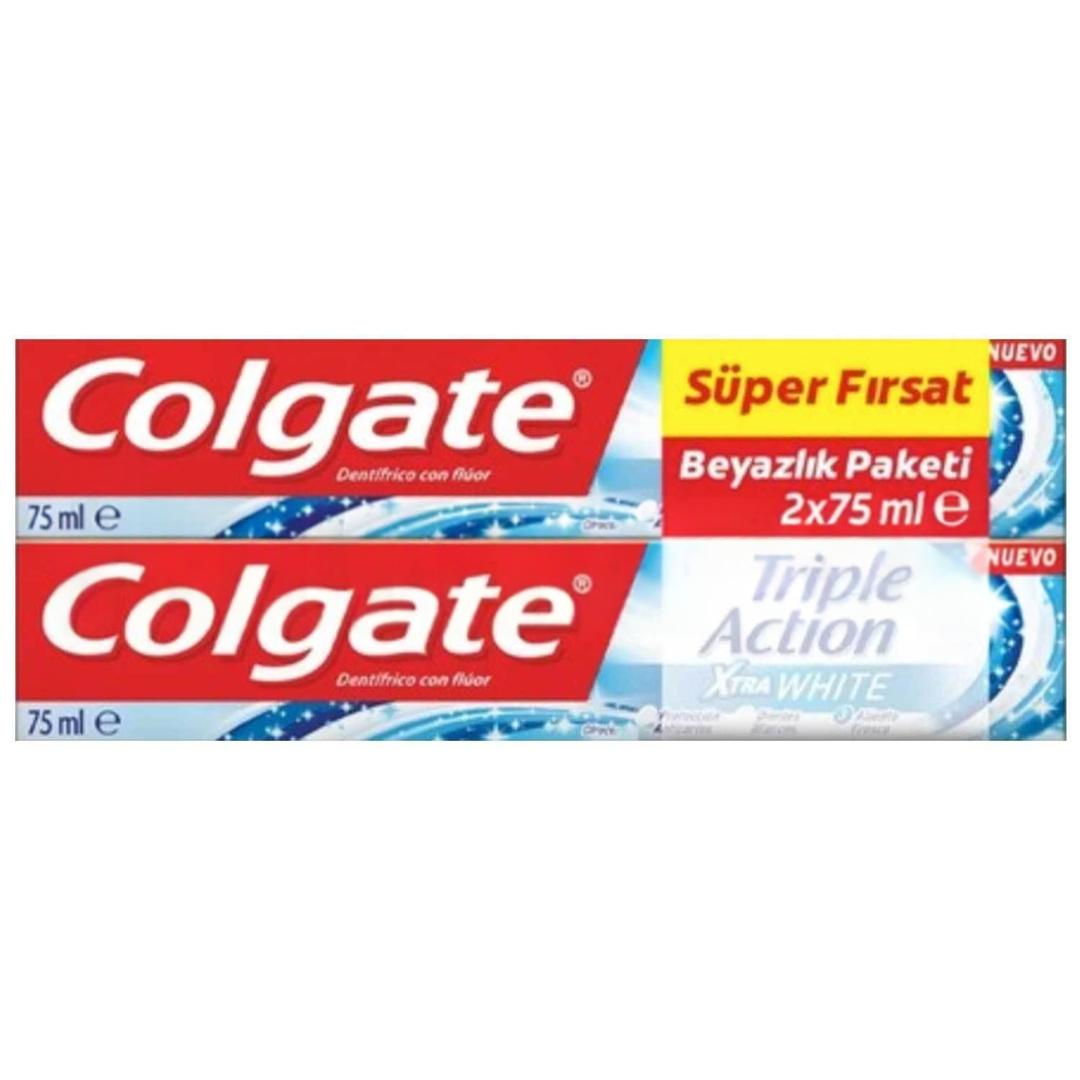 Colgate Triple Action Extra White Diş Macunu 75 ml - 2 Adet