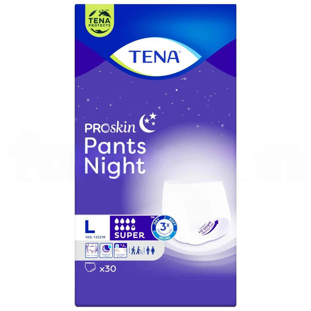 Tena Proskin Pants Night 7,5 Damla Emici Külot Large 30'lu