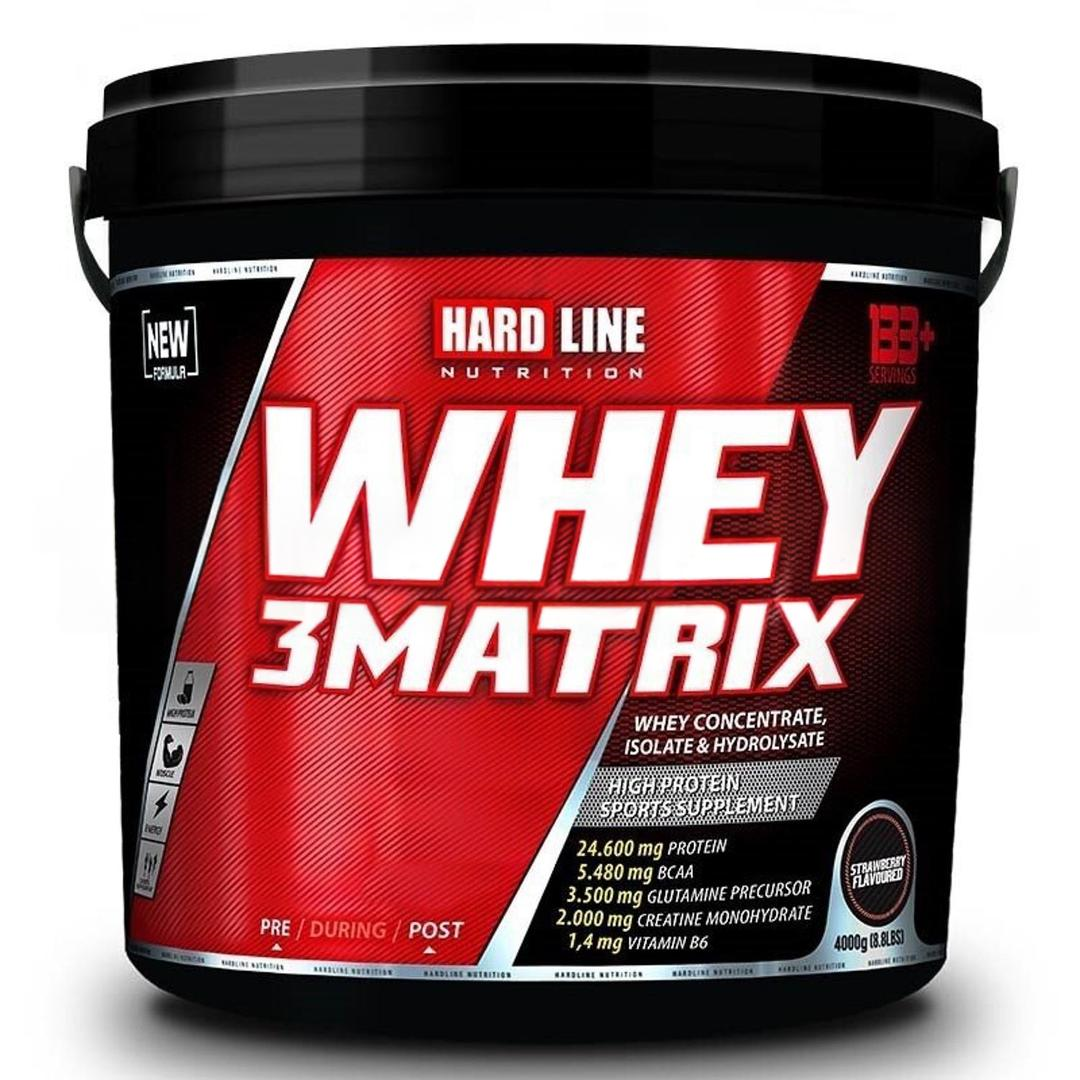 Hardline Nutrition Whey 3 Matrix Çilek 4000 gr