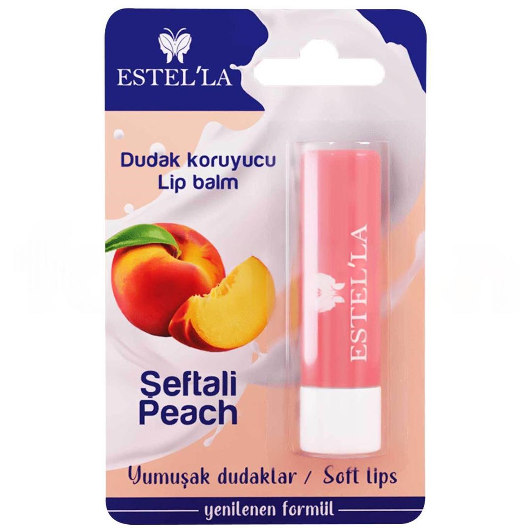 Estel'la Yetişkin Dudak Koruyucu Lip Balm Şeftali
