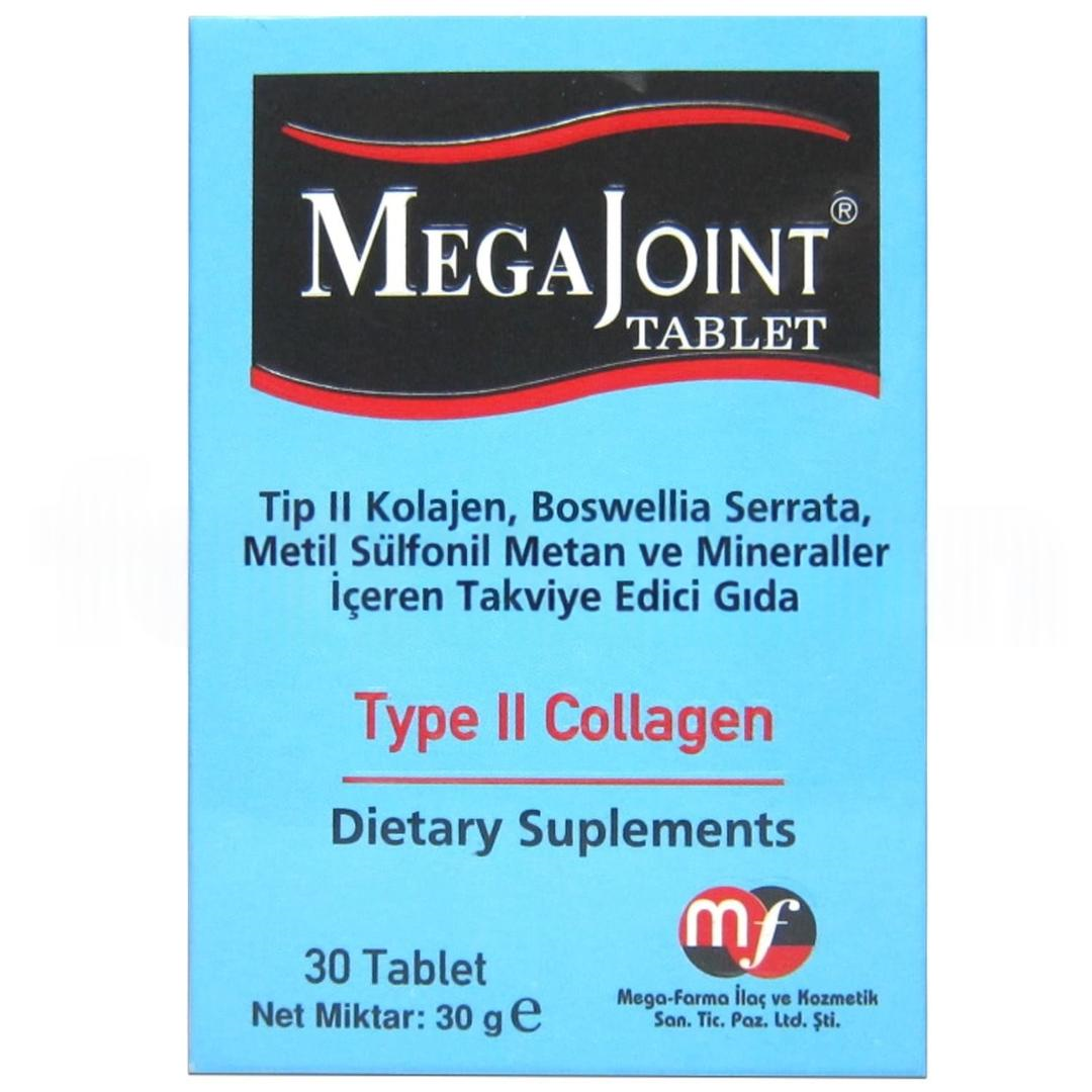 Mega farma Mega Joint Tip II Kolajen 30 Tablet