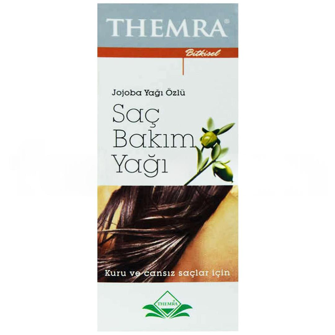 Themra Bitkisel Jojoba Yağı Özlü Kuru ve Cansız Saçlara Bakım Yağı 100 cc