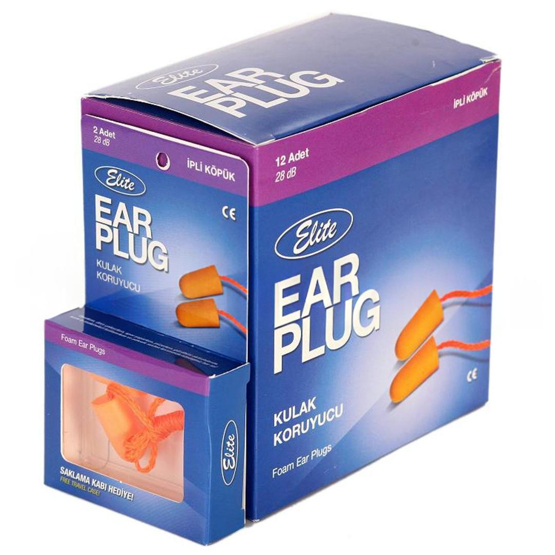 Elite Ear Plug İpli Köpük Kulak Tıkacı