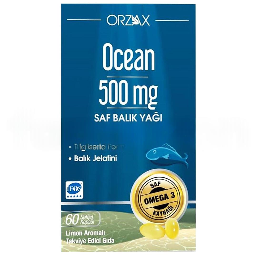 Ocean Omega 3 Balık Yağı 500 mg 60 Kapsül - Eski Ambalaj