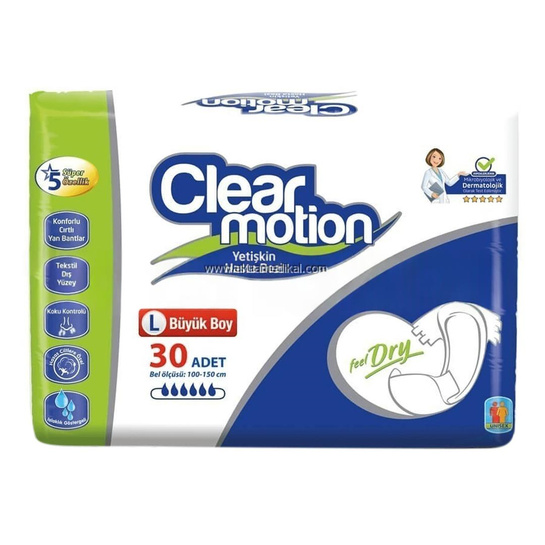 Clear Motion Hasta Bezi Large 30'lu
