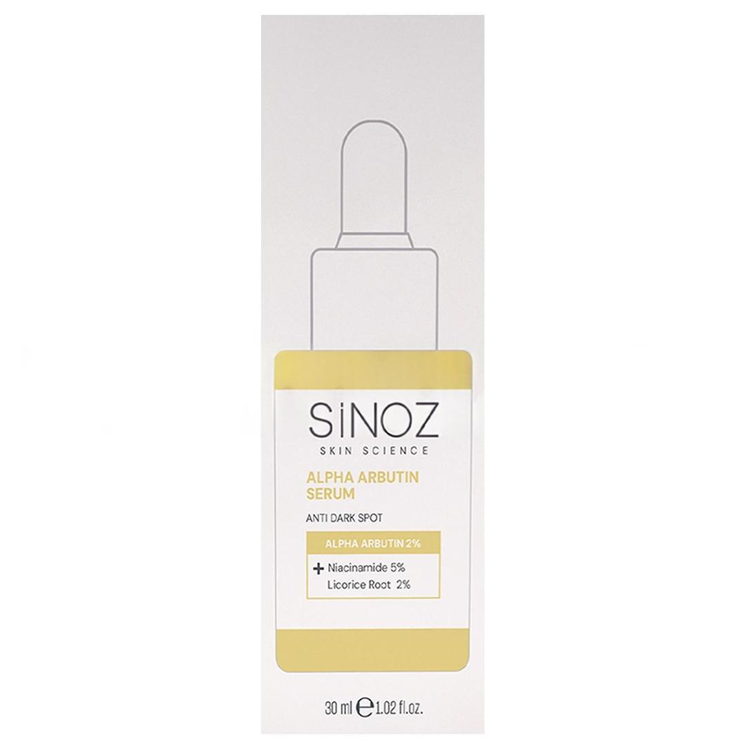 Sinoz Koyu Leke Karşıtı Arbutin Cilt Serumu Niacinamide 5% + Alpha Arbutin 2% 30 ml