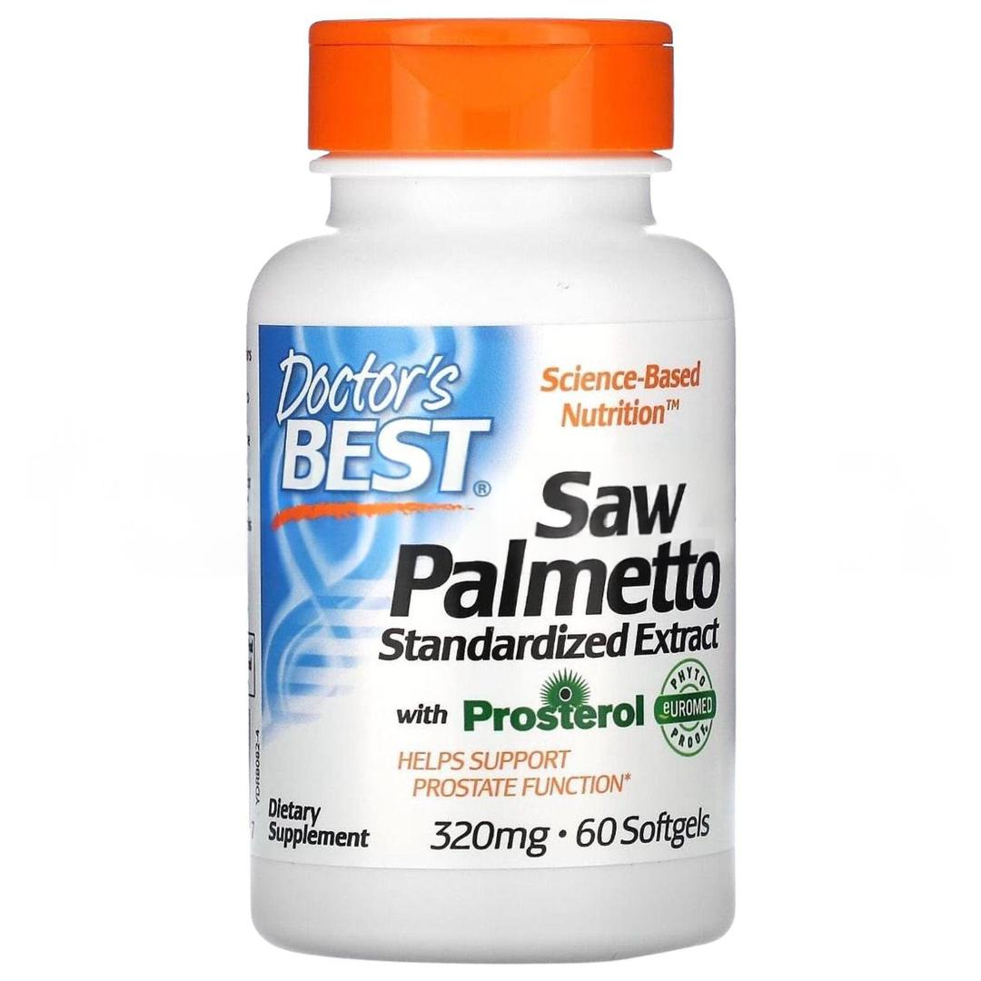 Doctor's Best Saw Palmetto With Prosterol Standardized Extract 320 mg 60 Softgels - İthal