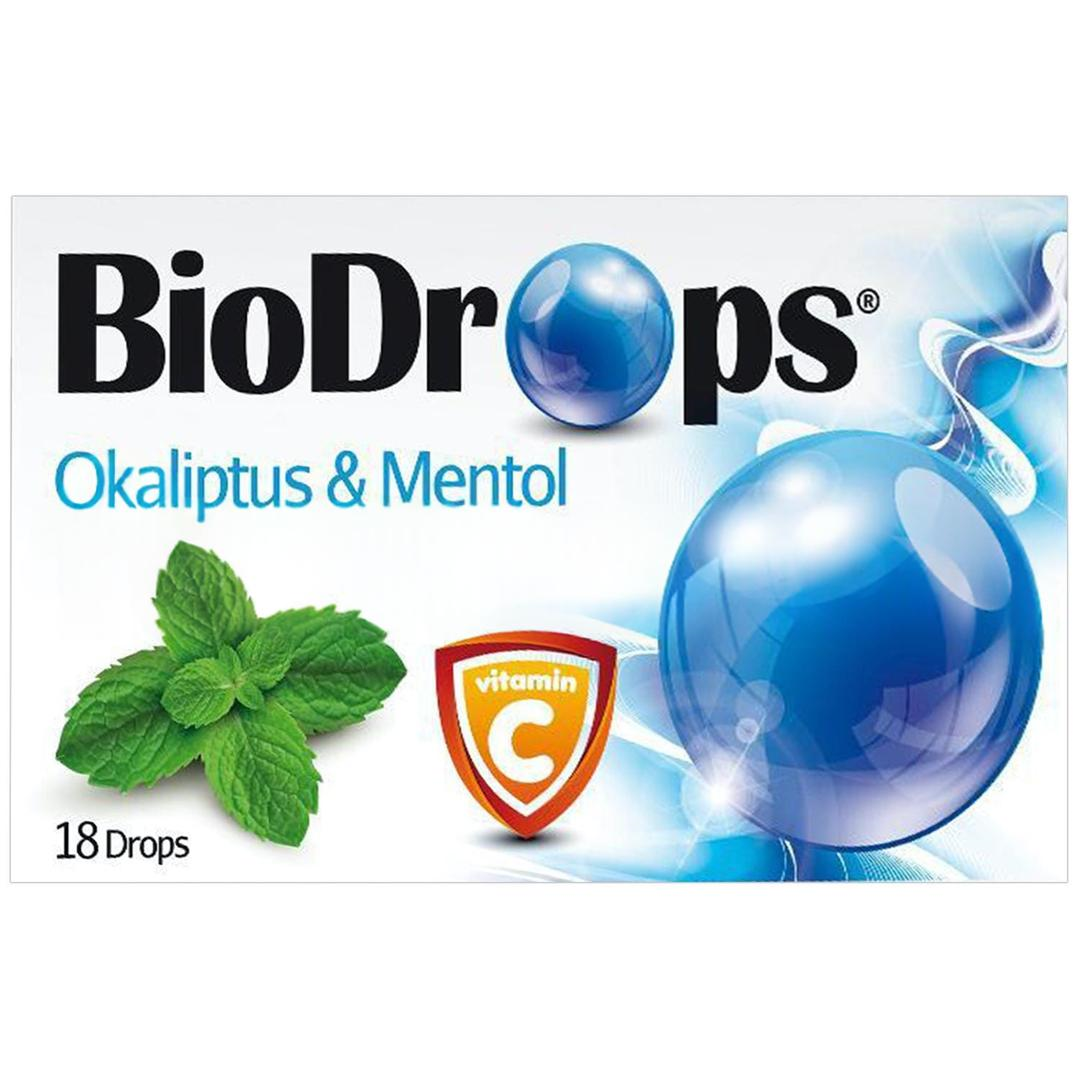 Biodrops Okaliptus Mentol C Vitaminli Pastil 18'li