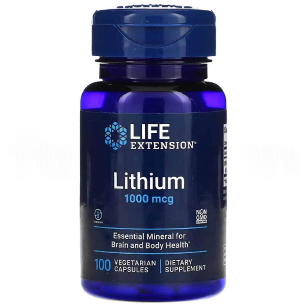 Life Extension Lithium 1000 Mcg 100 Vegetarian Capsules - İthal