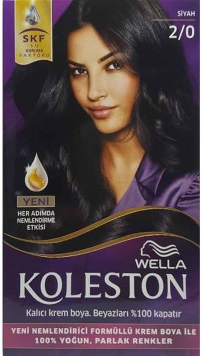 Koleston Wella Siyah 2/0 Single Tüp Boya Saç Boyası
