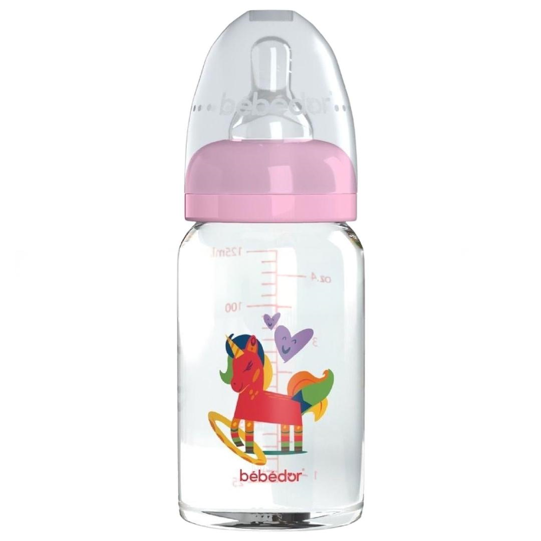 Bebedor Desenli Cam Biberon 0+ Ay 125 ml - Sevimli At