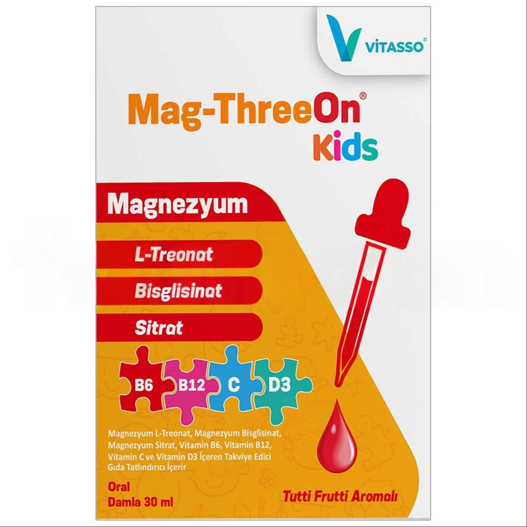 Mag-Threeon Kids Magnezyum Damla 30 ml - Eski Ambalaj