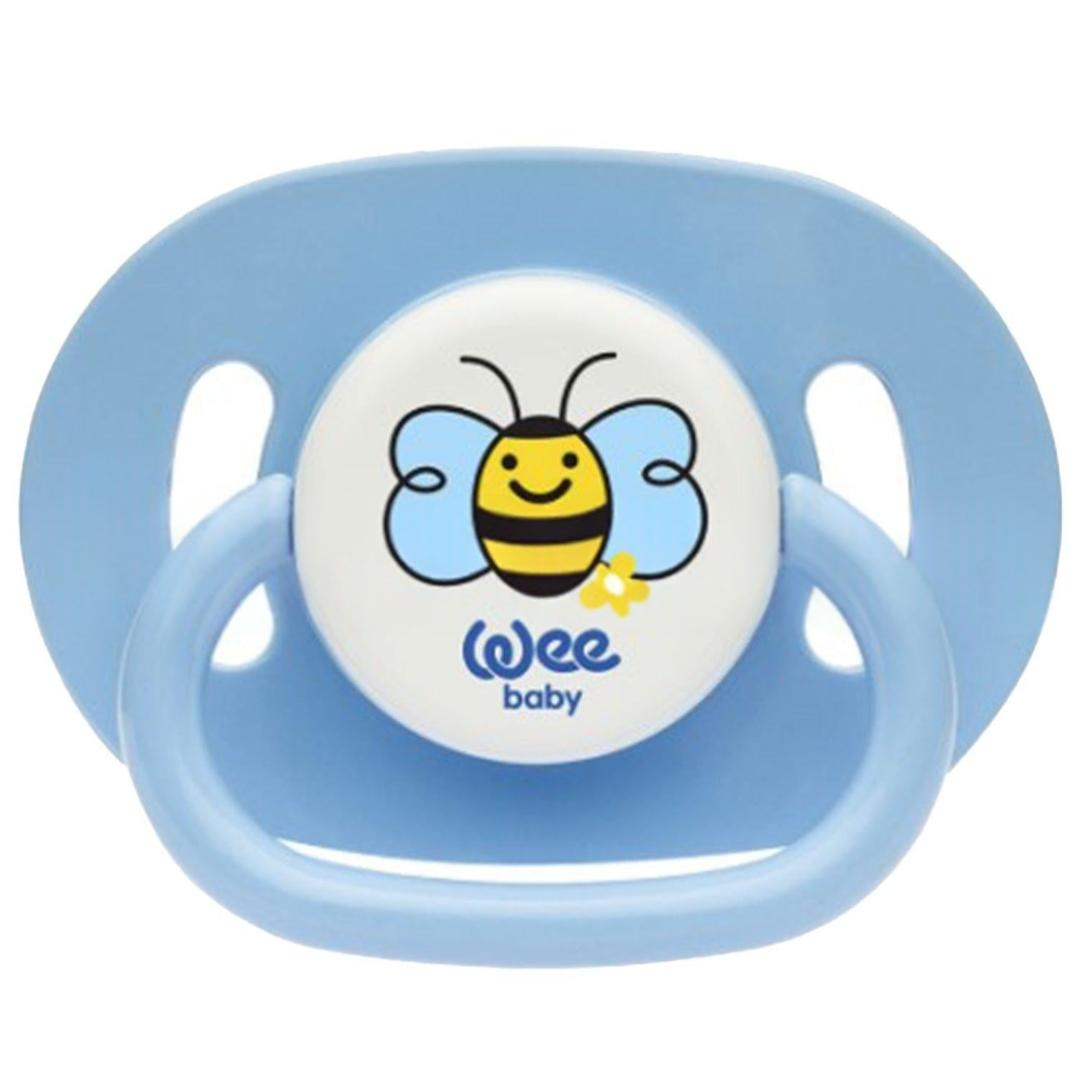 Wee Baby 829 Silikon Kiraz Uçlu Emzik No: 1 - Mavi