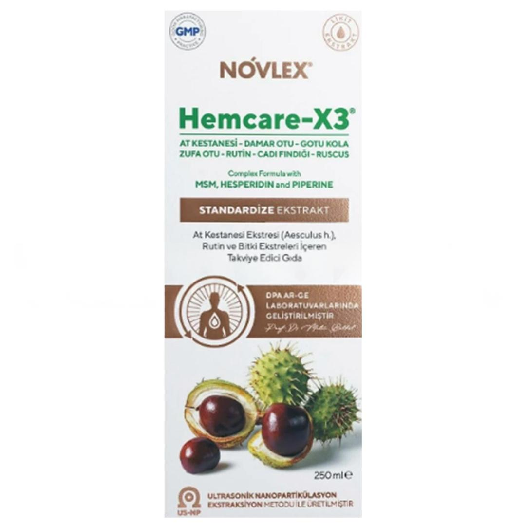 Novlex Hemcare X3 At Kestanesi Sıvı Ekstrakt 250 ml