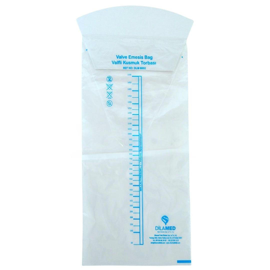 Dilamed Walfli Kusmuk Torbası Şeffaf 1500 ml