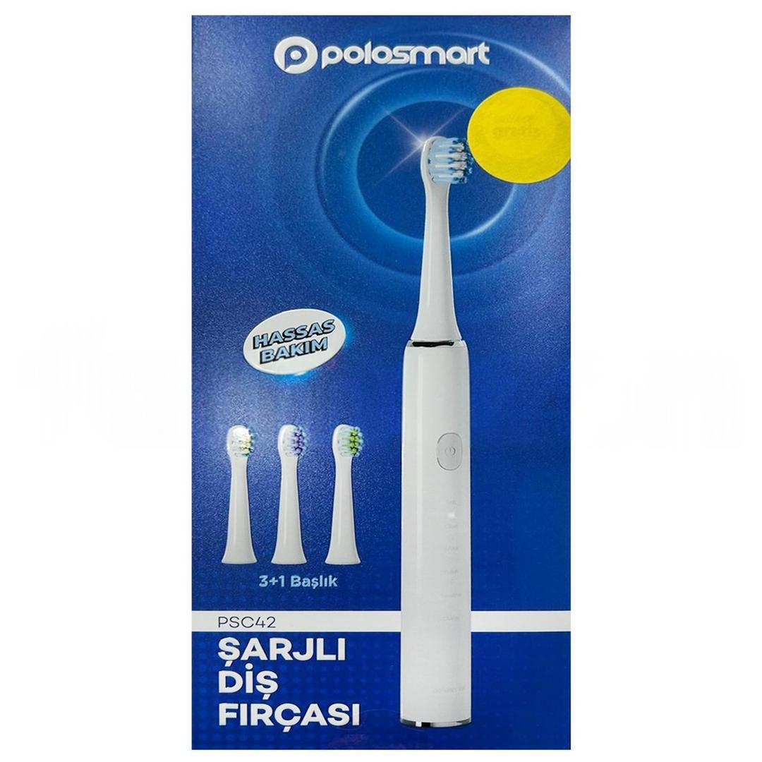 Polosmart Şarjlı Diş Fırçası 3 + 1 Başlık PSC42