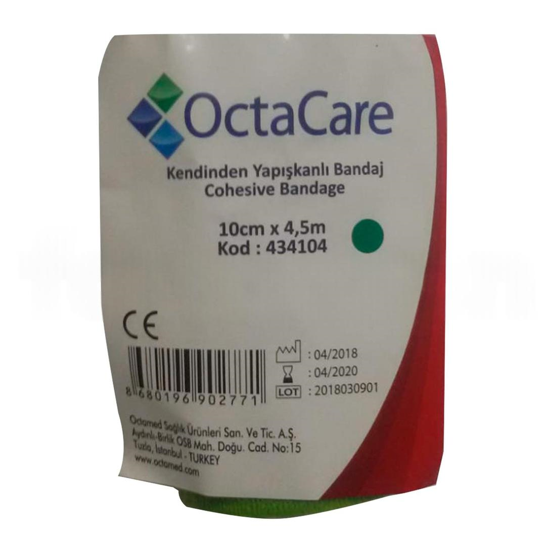 Octacare Kendinden Yapışkanlı Bandaj 10cm x 4,5m - Yeşil