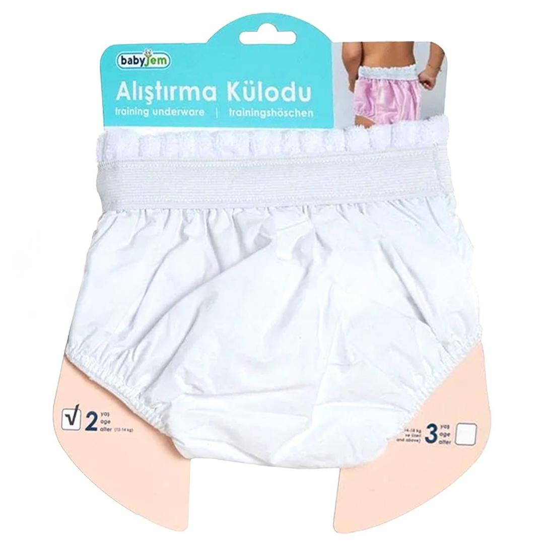 Babyjem Alıştırma Külodu 3 Yaş Beyaz 041