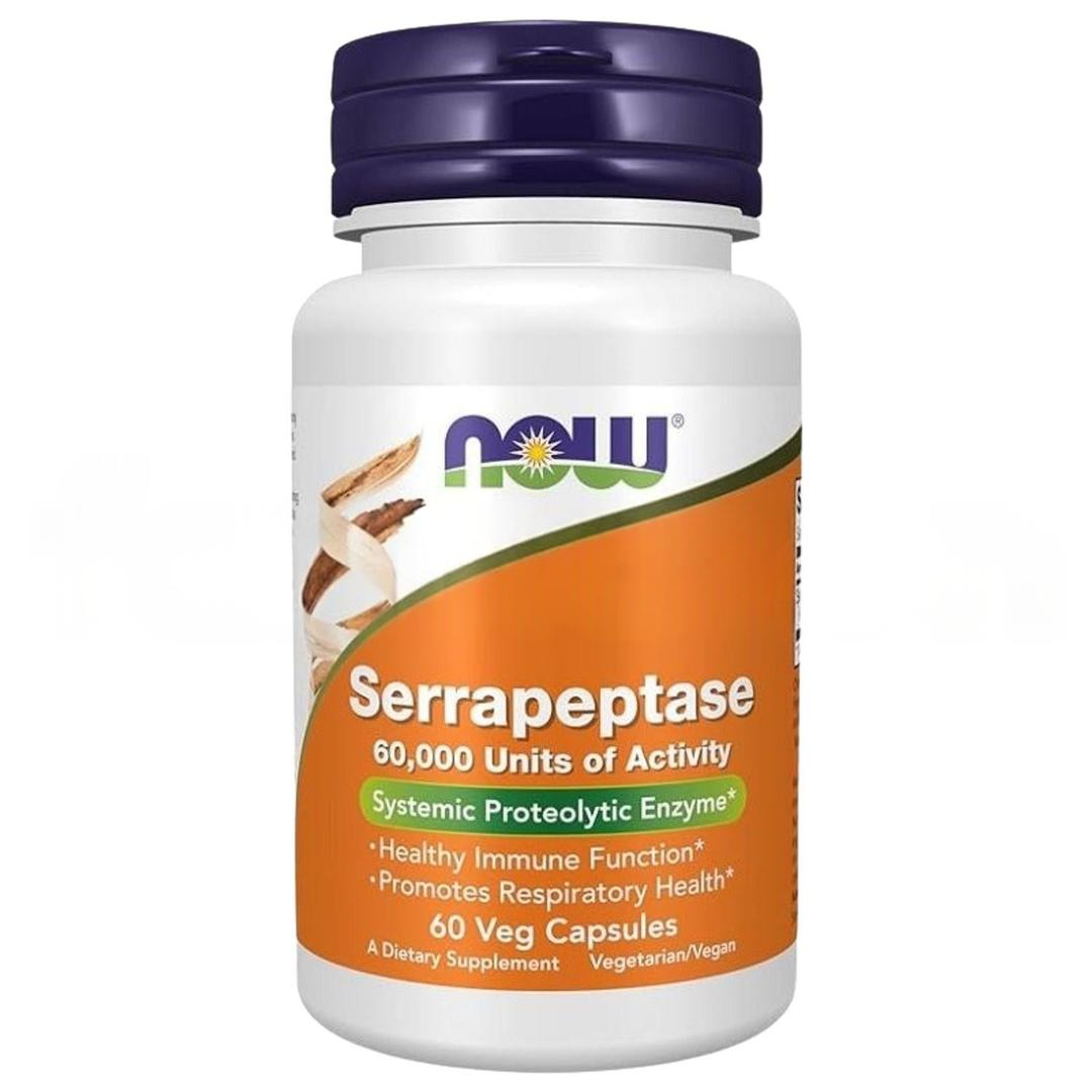 Now Foods Serrapeptase 60 Veg Capsules - İthal