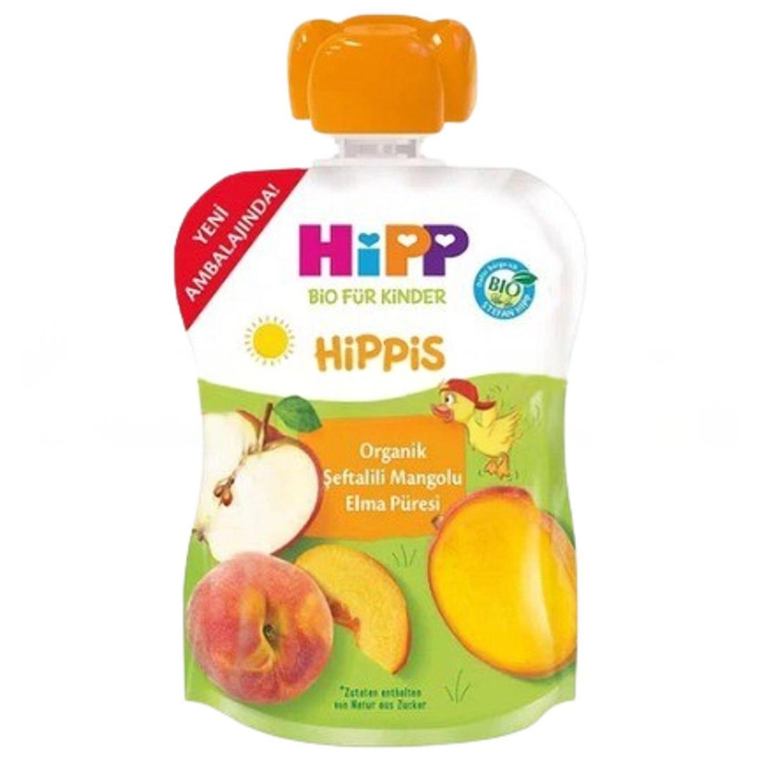 Hipp Organik Şeftalili & Mangolu Elma Püresi 100 gr