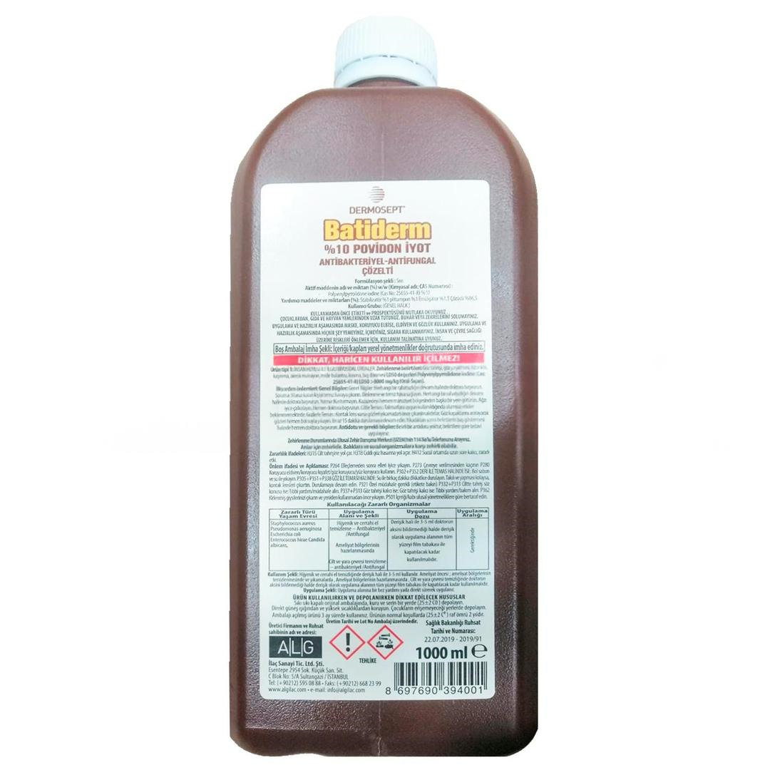 Dermosept Batiderm Antibakteriyel Antifungal Çözelti 1000 ml