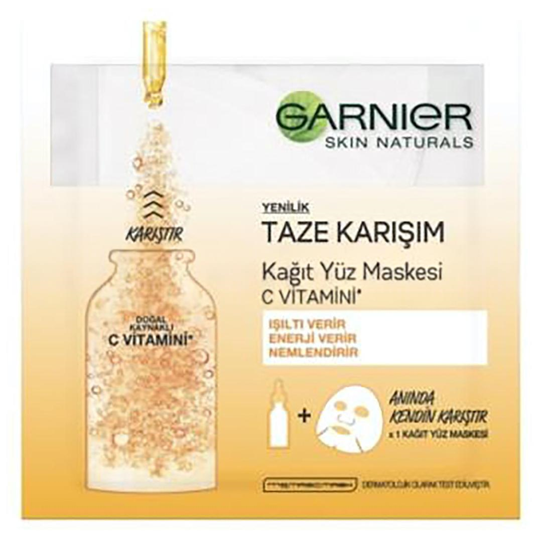 Garnier Taze Karışım C Vitamini Kağıt Yüz Maskesi