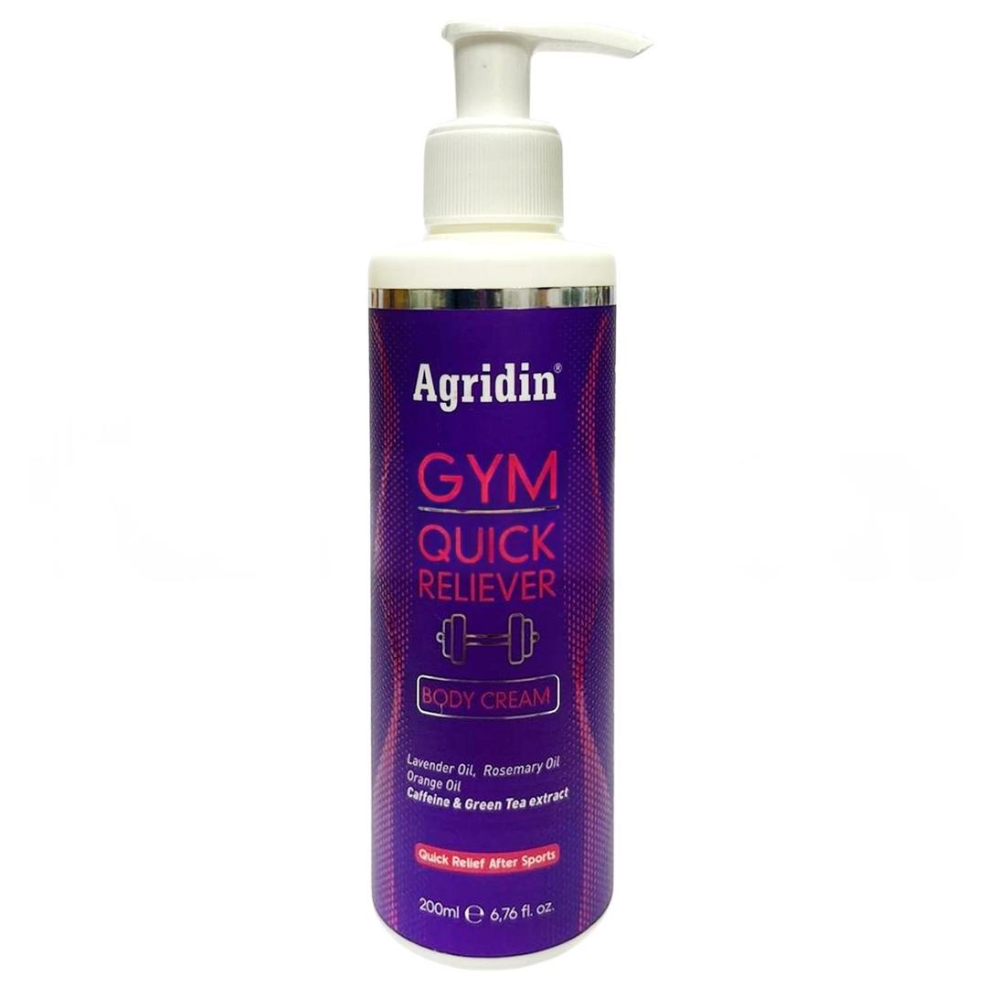 Agridin Gym Kafein Yeşil Çay Arnica Selülit Karşıtı ve Ağrı Giderici Krem 200 ml