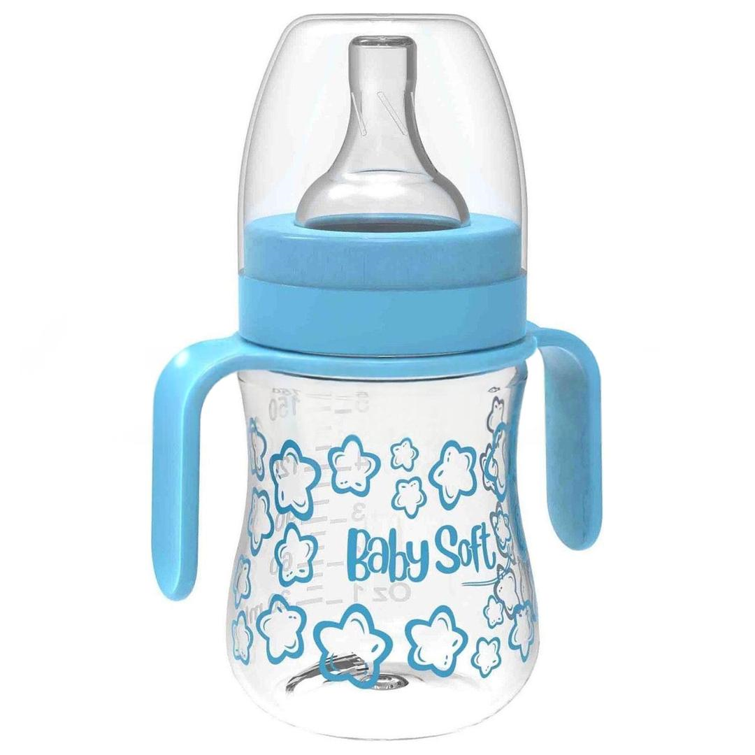 Baby Soft 558 Geniş Ağızlı Kulplu Biberon 150 ml