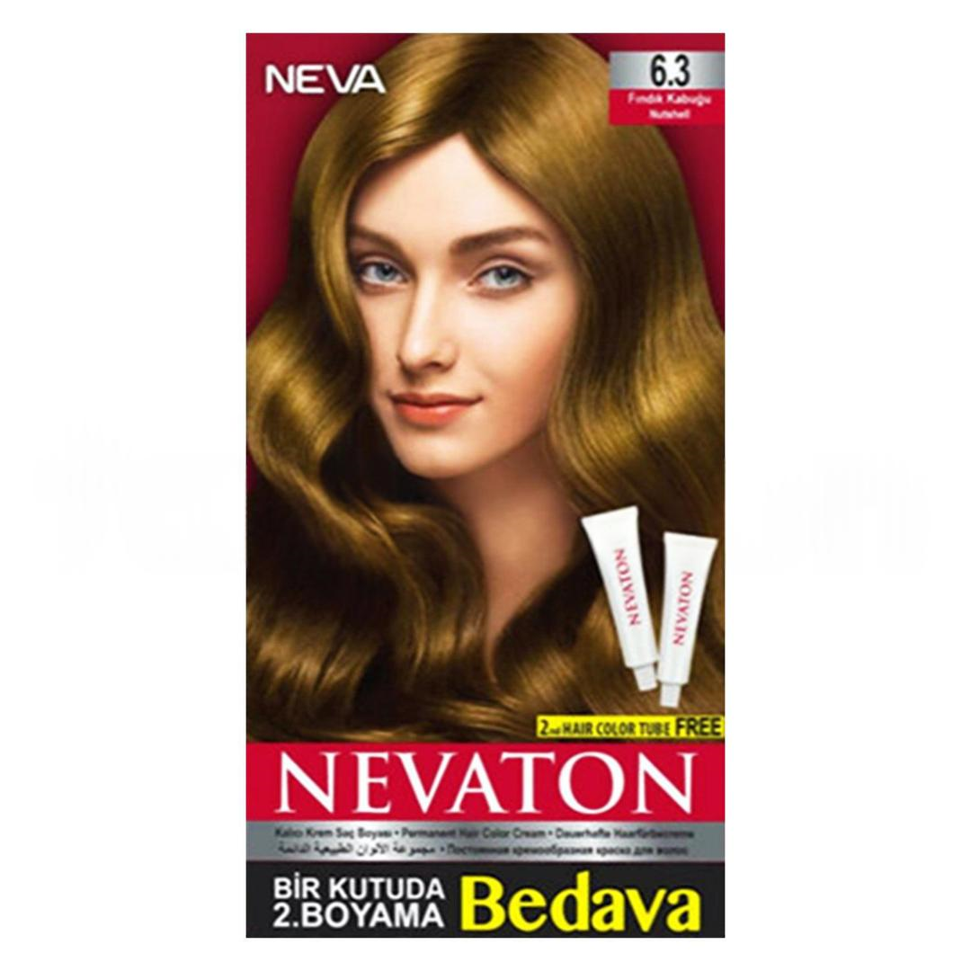Nevaton Kalıcı Krem Saç Boyası 6.3 Fındık Kabuğu
