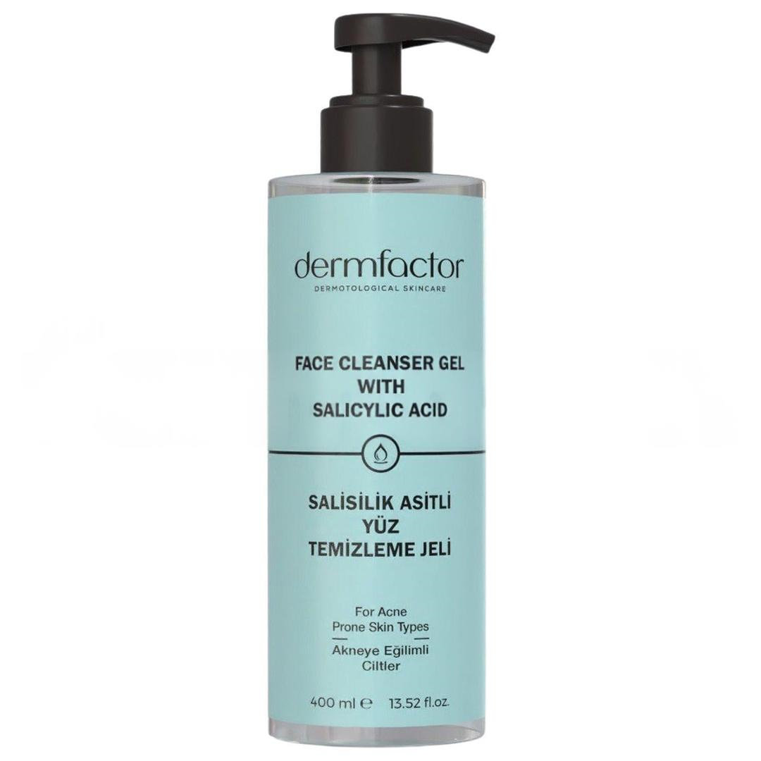 Dermfactor Salisilik Asitli Yüz Temizleme Jeli Akneye Eğilimli Ciltler 400 ml
