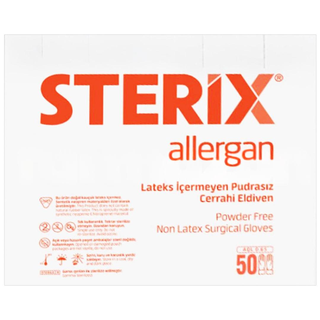 Sterix Allergan Latex İçermeyen Steril Pudrasız Cerrahi Eldiven - 1 Çift
