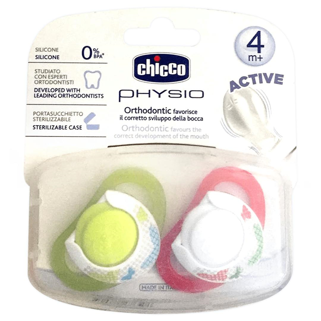 Chicco Physio Active 4 Ay+ Silikon Emzik 2'li - Unisex