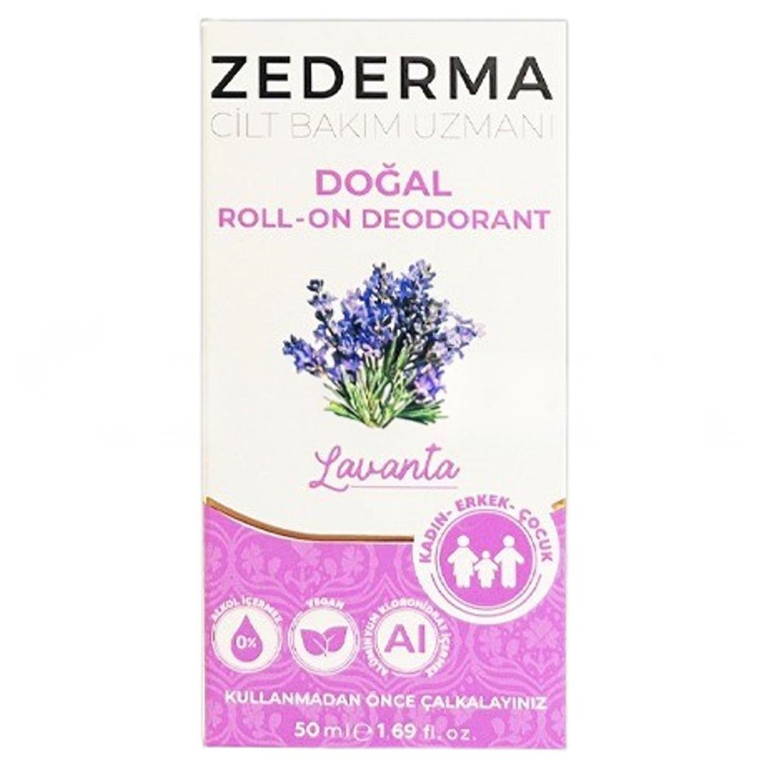 Zederma Doğal Roll-On Deodorant Lavanta 50 ml