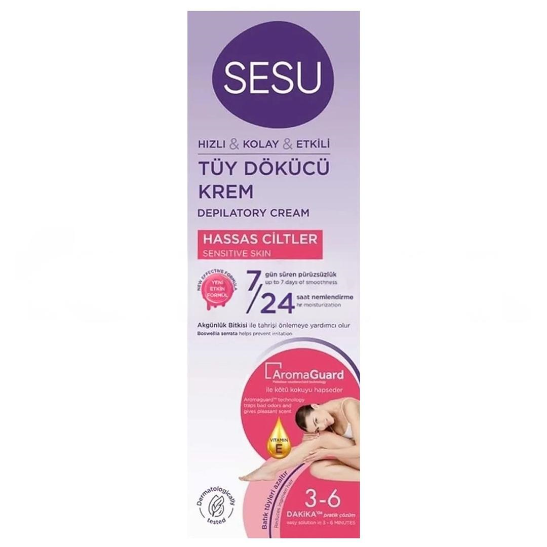 Sesu Tüy Dökücü Krem Hassas 100 ml