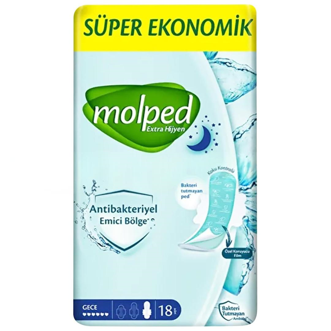 Molped Antibakteriyel Gece 18'li