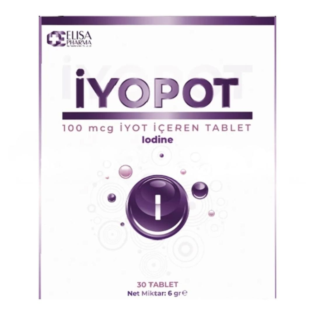 İyopot İyot İçeren Takviye Edici Gıda 30 Tablet
