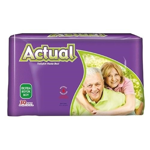 Actual Yetişkin Hasta Bezi X-Large 30 Lu Paket