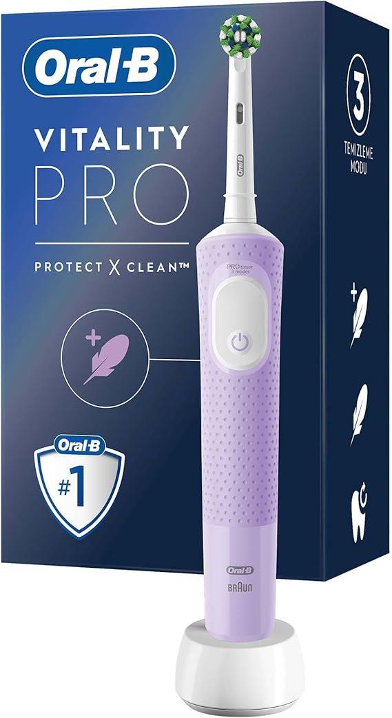 Oral-B Vitality Pro D103 Cross Action Lila Şarjlı Diş Fırçası