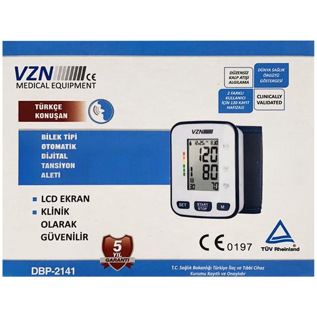 VZN DBP-2141 Türkçe Konuşan Bilek Tipi Tansiyon Aleti