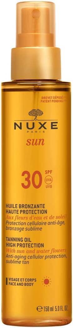 Nuxe Sun Huile Bronzante SPF30 150 ml Bronzlaştırıcı Yüz ve Vücut Yağı