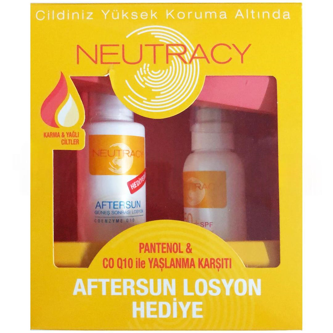 Neutracy Güneş Koruyucu Set Karma & Yağlı Ciltler İçin - Güneş Kremi SPF50+ 70 ml + After Sun Losyon 150 ml - Eski Ambalaj