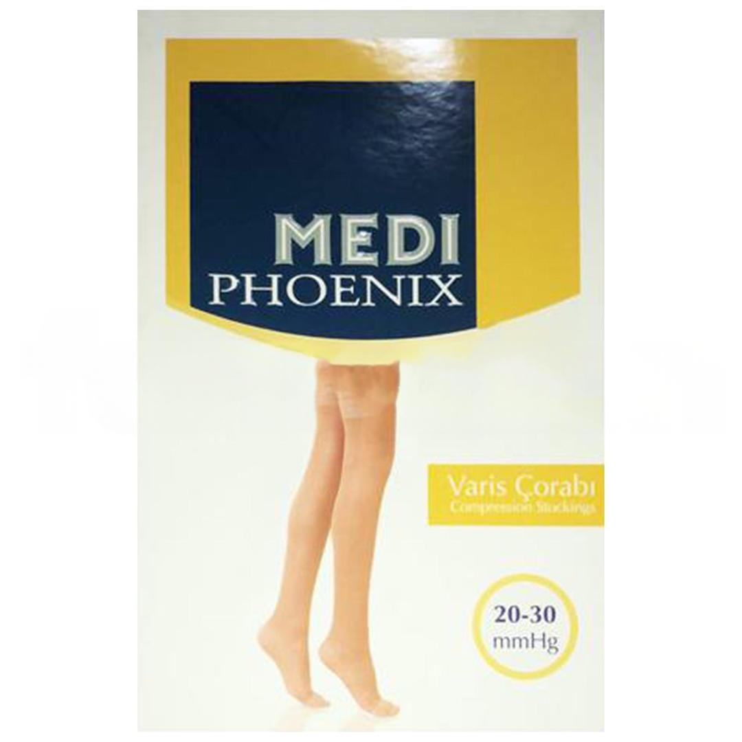 Mediphoenix CCL1 18-22 mmhg Diz Altı Açık Parmak Varis Çorabı No: 5 - Ten Rengi