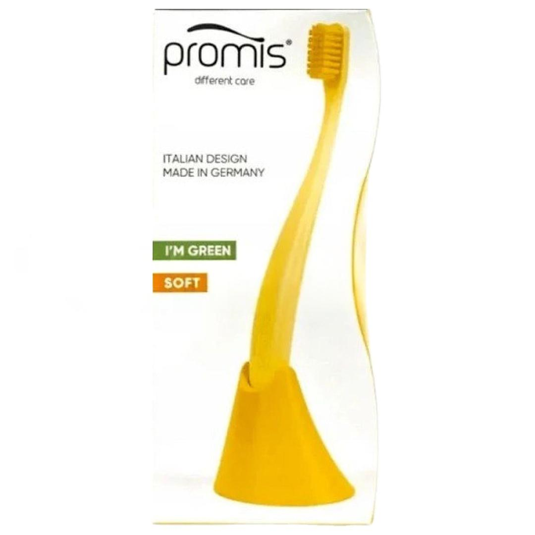 Promis Biplastic Single Diş Fırçası 6750 - Soft - Yellow - Tutucu Hediyeli