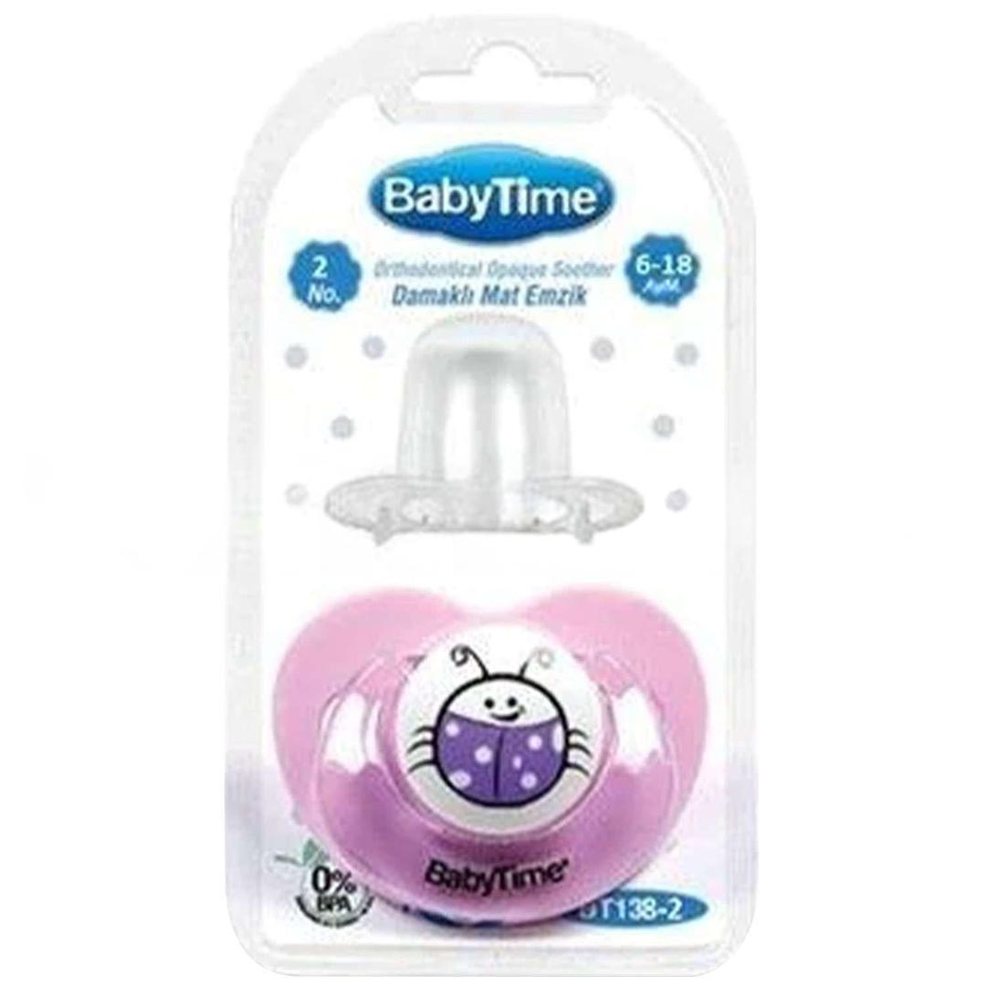Baby Time BT138-2 Silikon Damaklı Koruma Kapaklı Emzik No: 2