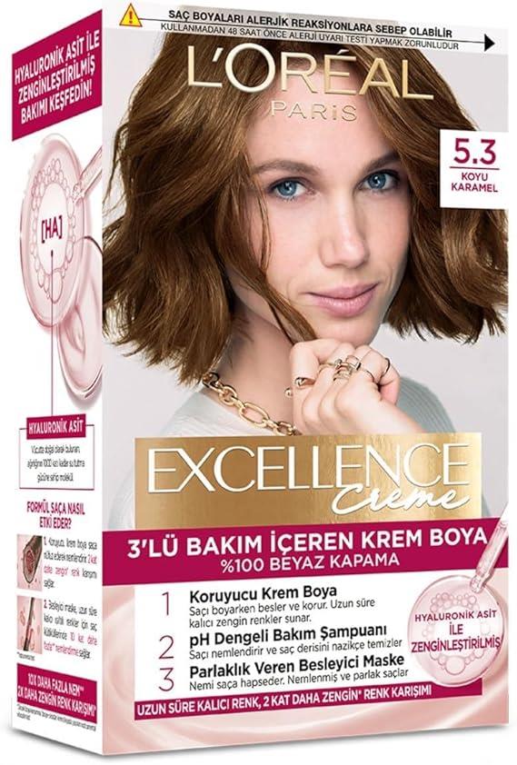 L'Oreal Paris Excellence Creme Saç Boyası 5.3 Koyu Karamel