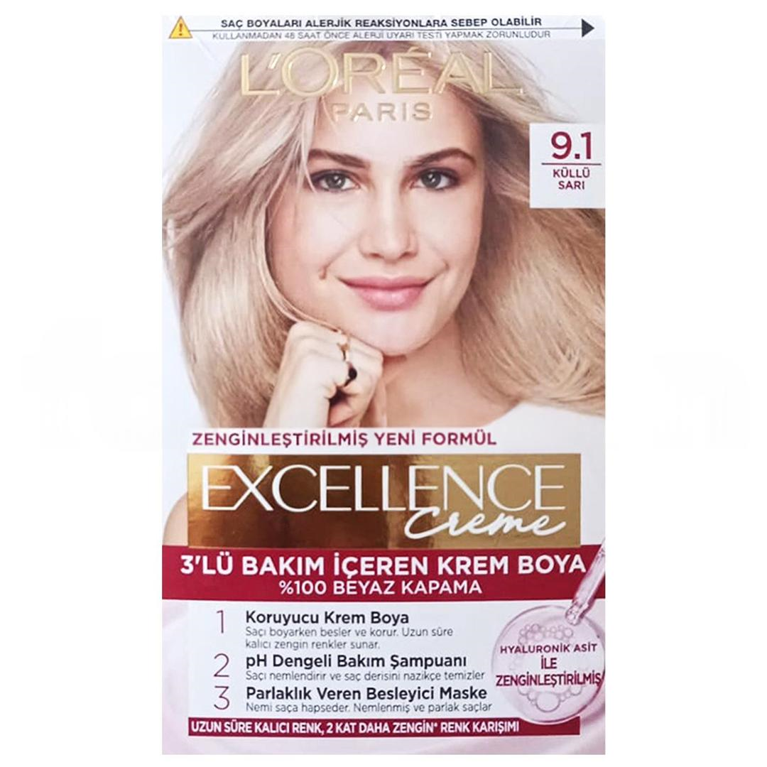 L'Oreal Paris Excellence İmedia Excel 9.1 Saç Boyama Seti Sarı Küllü